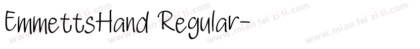 EmmettsHand Regular字体转换